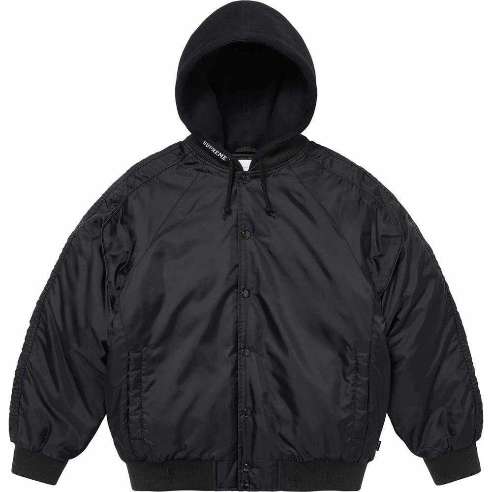 Supreme Hooded Stadium Jacket in Black for Men | Lyst UK