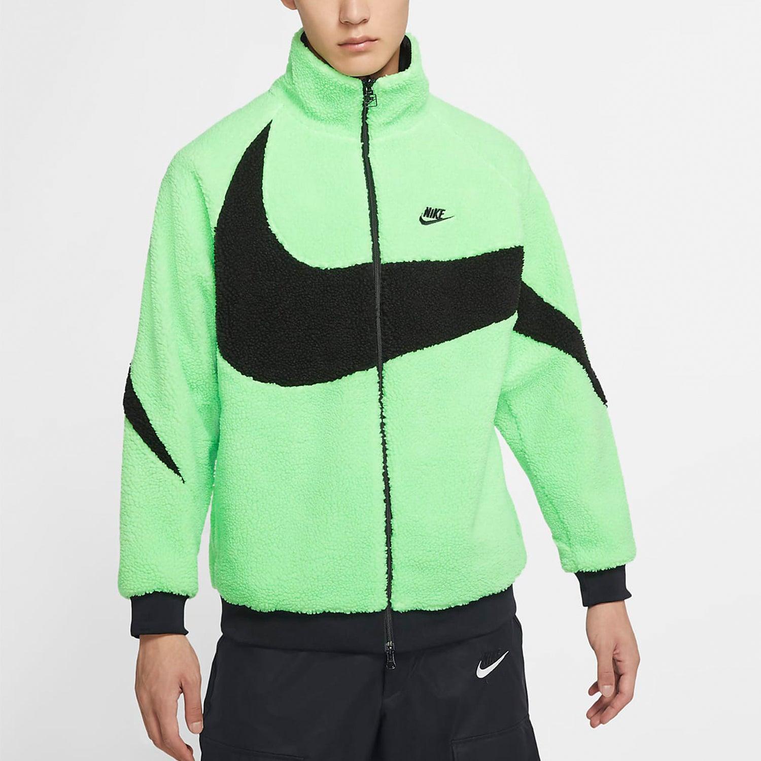 Nike Big Swoosh Reversible Boa Jacket (Asia Sizing) 'Lime' in
