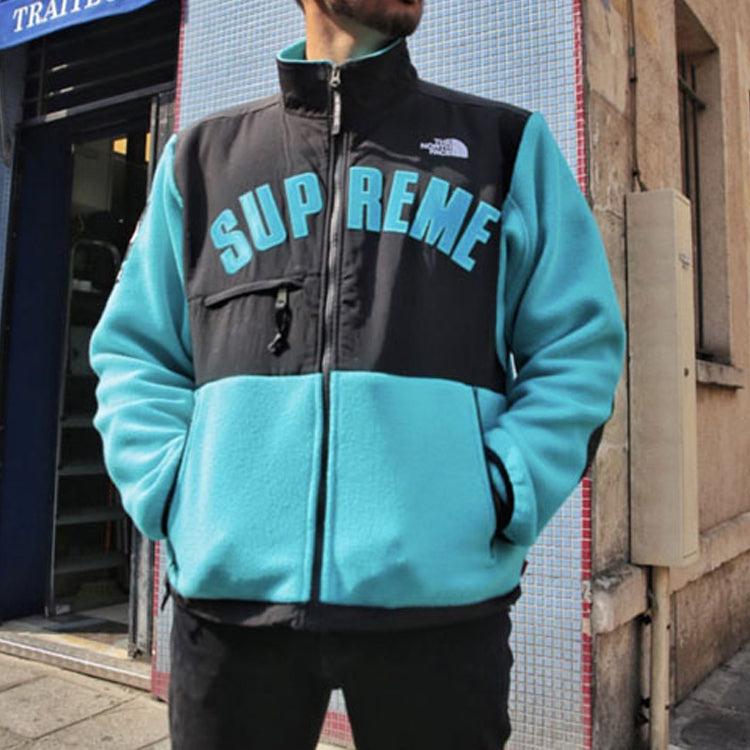Supreme X The North Face Arc Logo Denali Fleece Jacket in Blue for