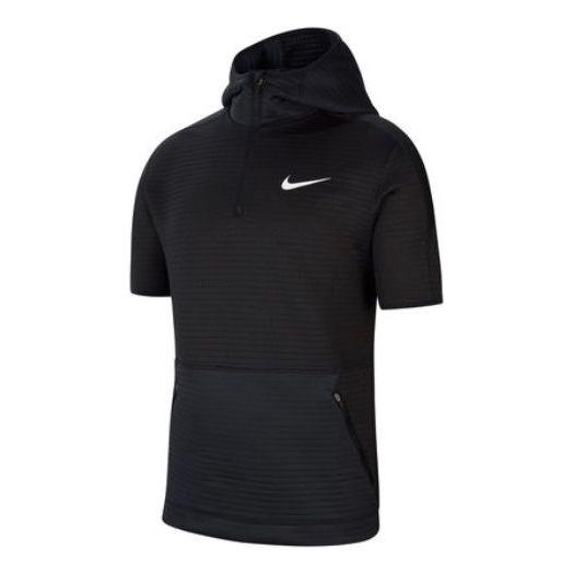 nike pro short sleeve hoodie