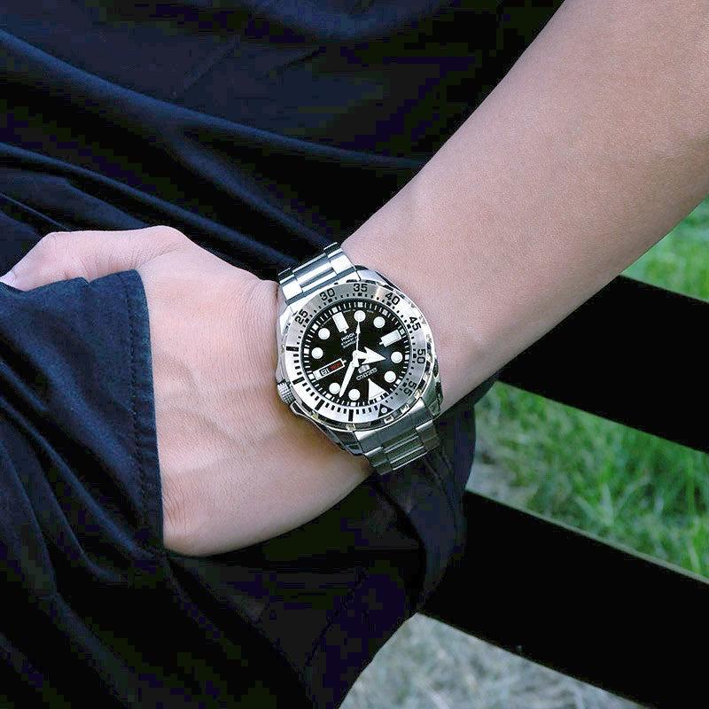 Seiko Automatic Mechanical Water Ghost Waterproof Sports For Plate Steel Belt in Metallic Lyst UK