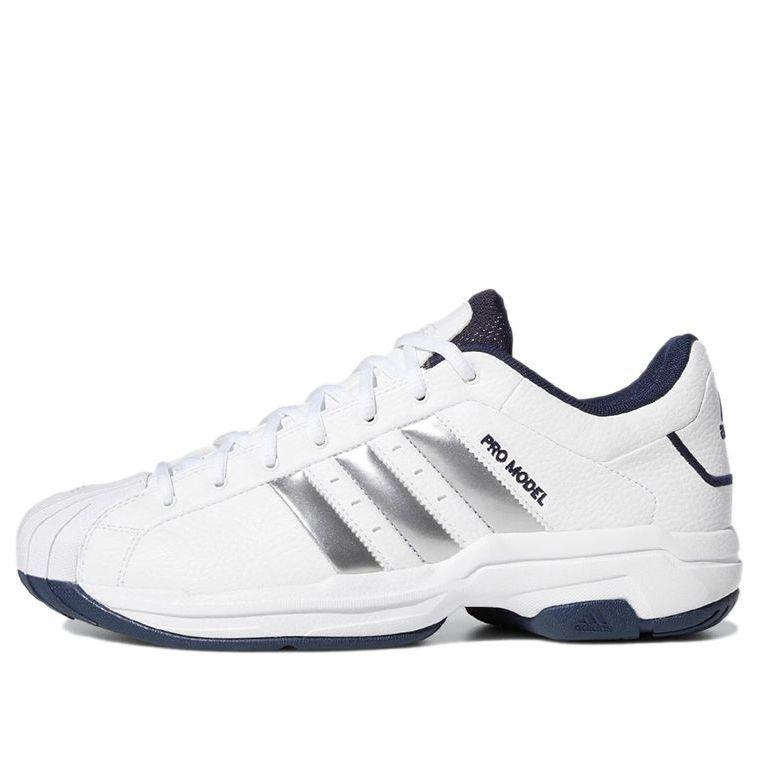 adidas Pro Model 2g Low Monarch in White for Men | Lyst