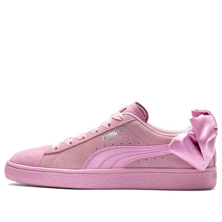 PUMA Suede Bow Galaxy Casual Board Shoes Pink | Lyst