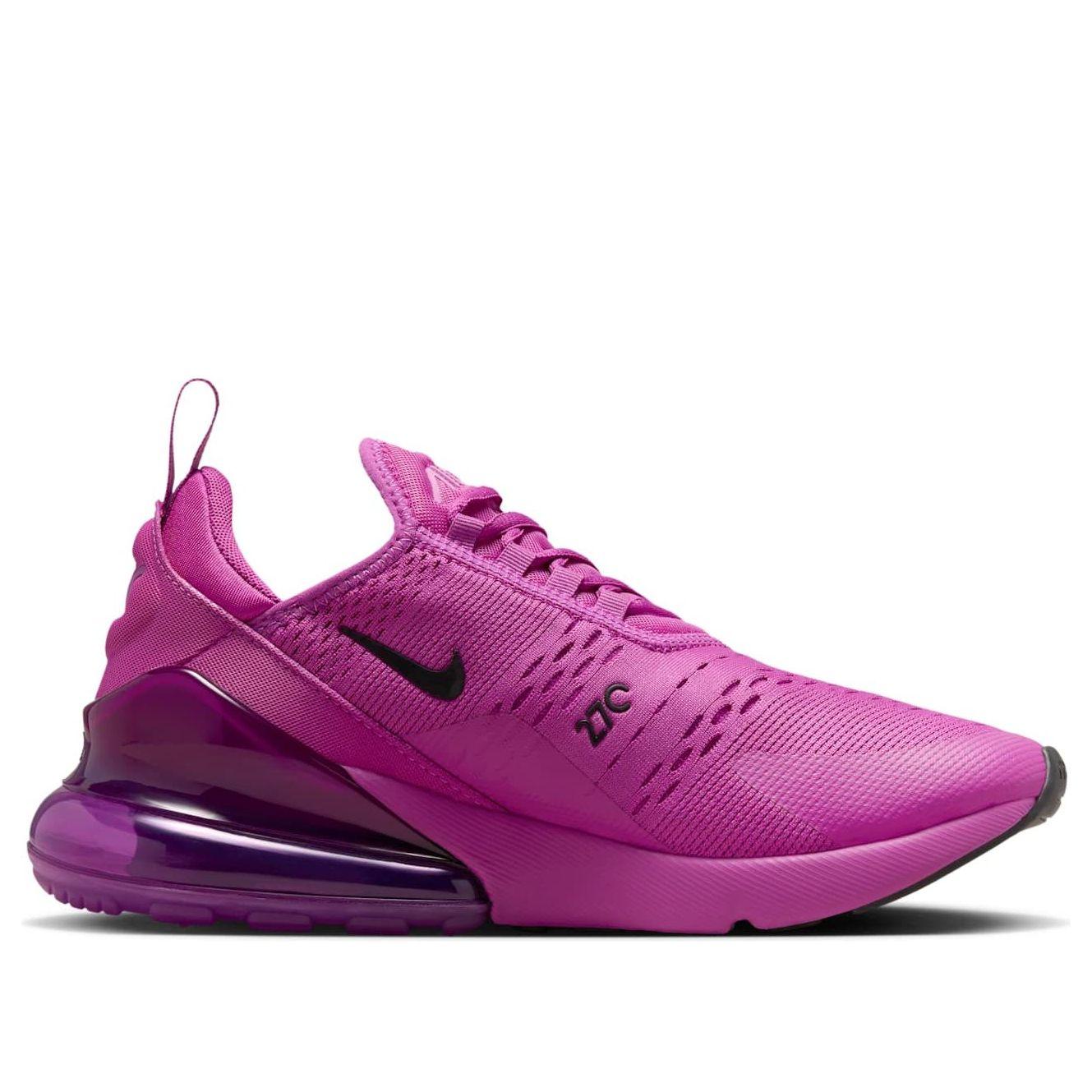 Purple Womens Nike Air 270s Nike (Wmns) Air Max 270 'Hot Fuchsia