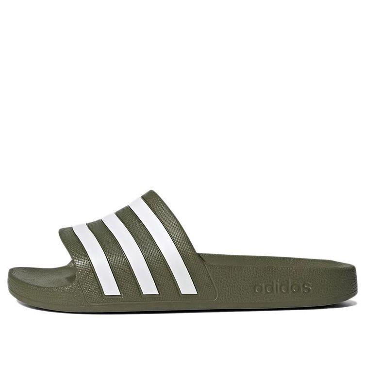 Adidas green slippers cheap