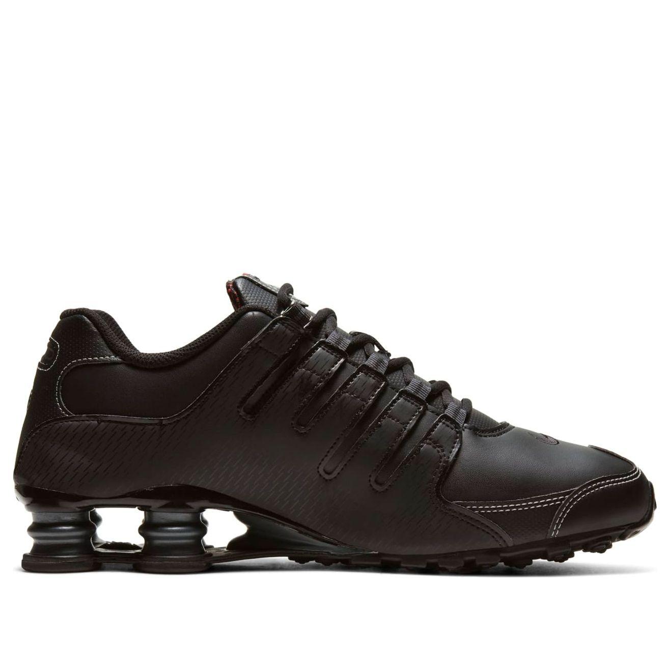 nike shox nz eu black white