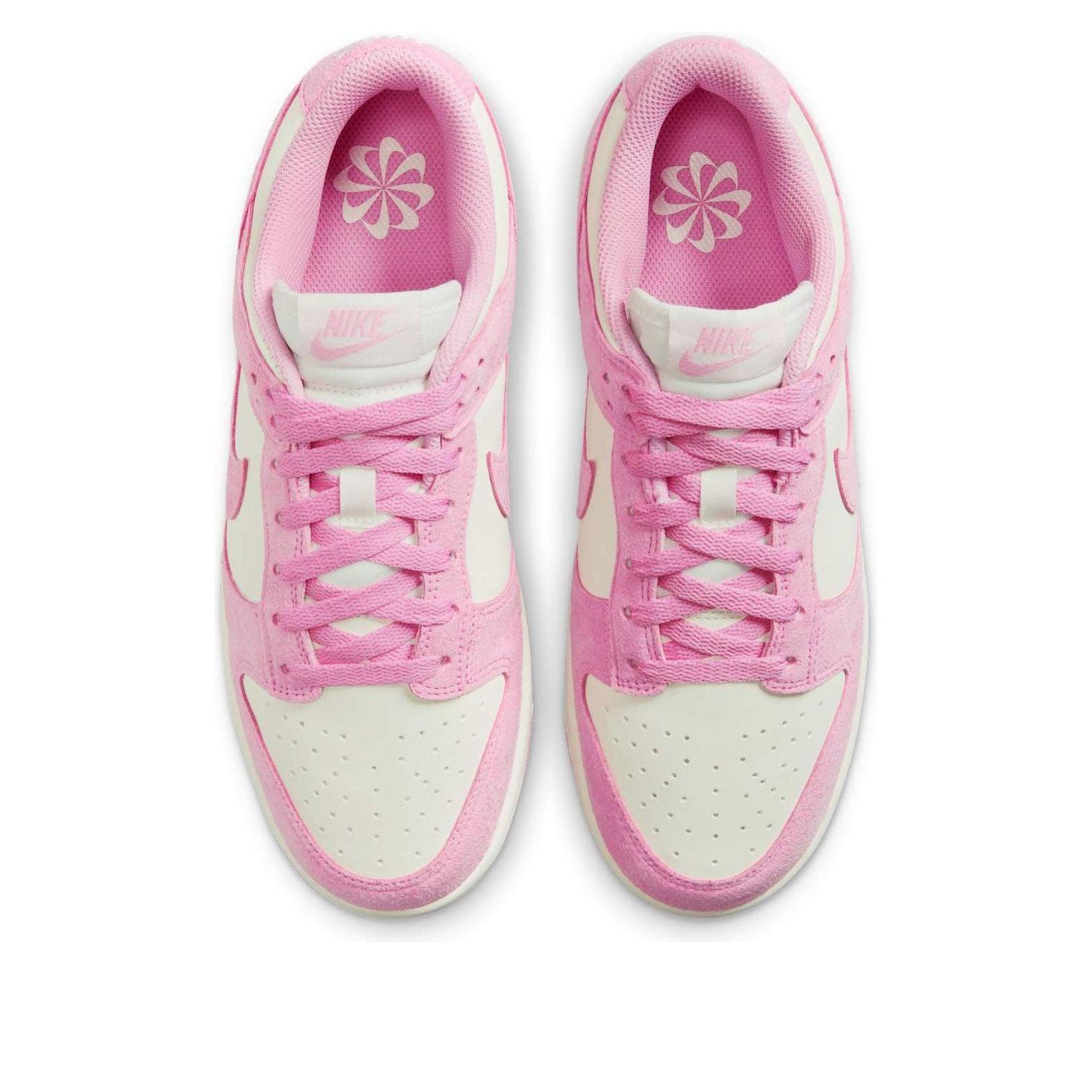 nike roshe pink and white