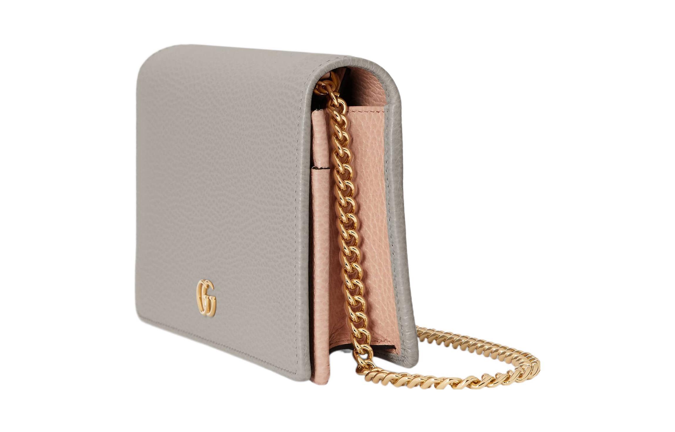 Gg marmont leather mini chain bag hotsell