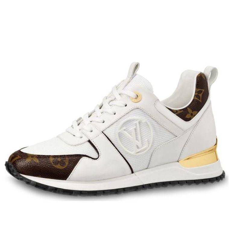 Louis Vuitton Lv Run Away Calfskin Sports Shoes White
