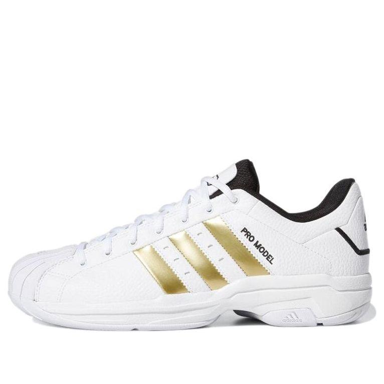 adidas Pro Model 2G Low Metallic' in White for Men Lyst UK