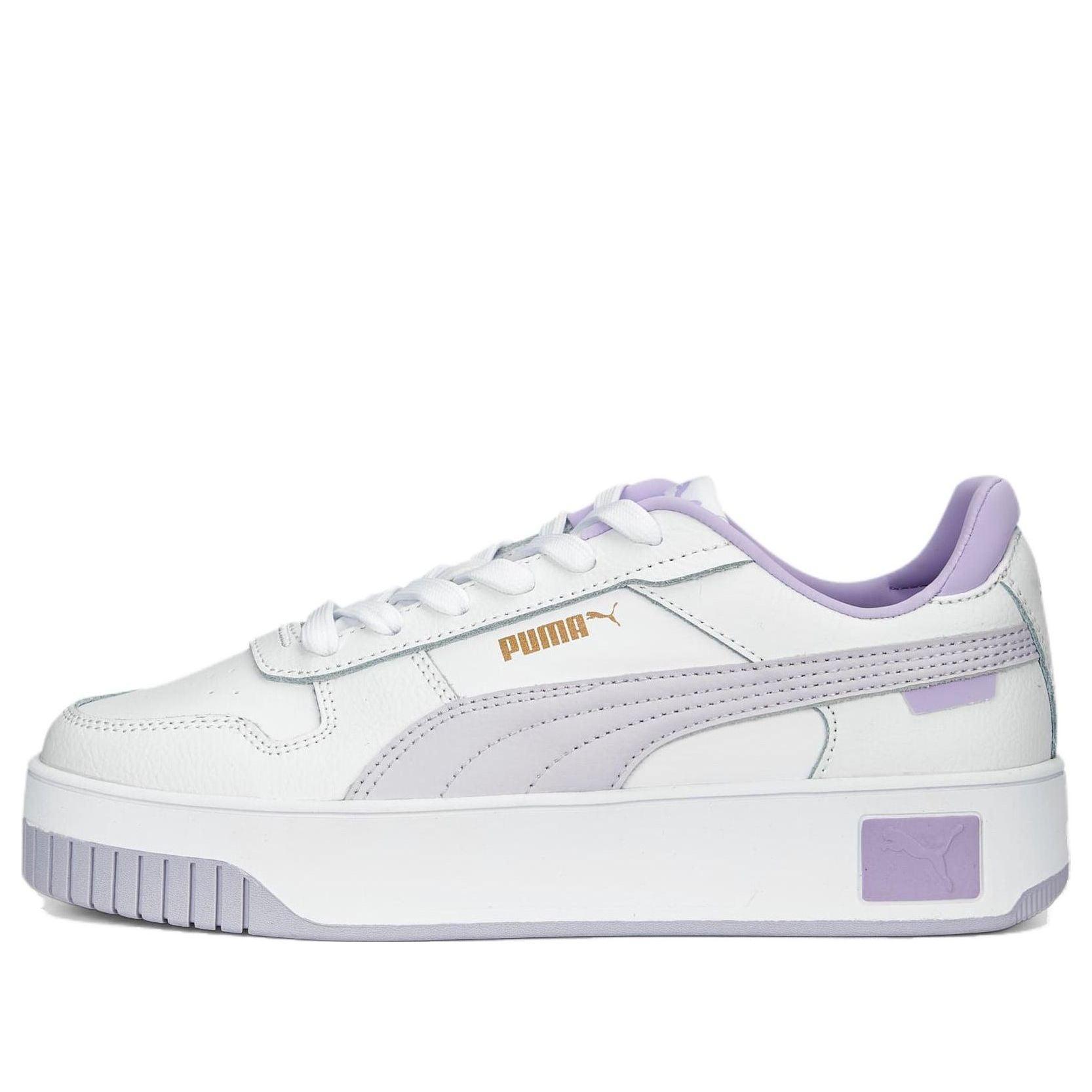PUMA Carina Street Shoes 'purple' in White | Lyst