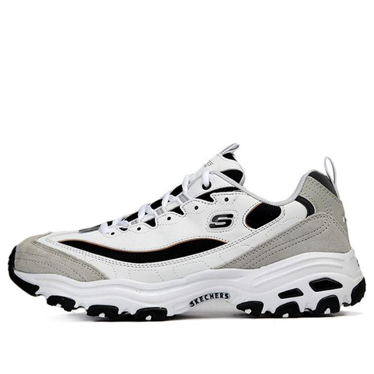 Skechers D'lites 1.0 Low Running Shoes White/grey for Men | Lyst