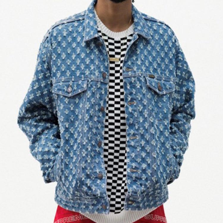 Supreme Hole Punch Denim Trucker Jacket in Blue for Men | Lyst UK