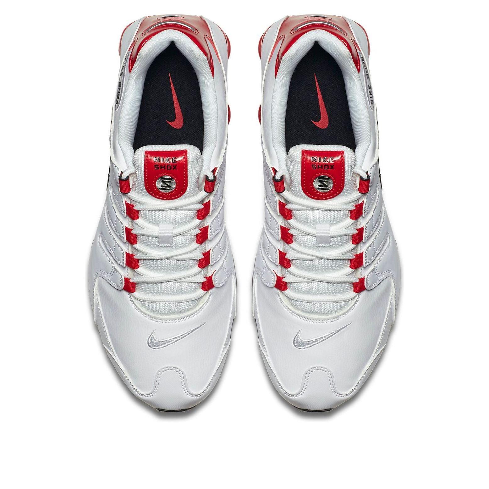 nike shox nz white university red