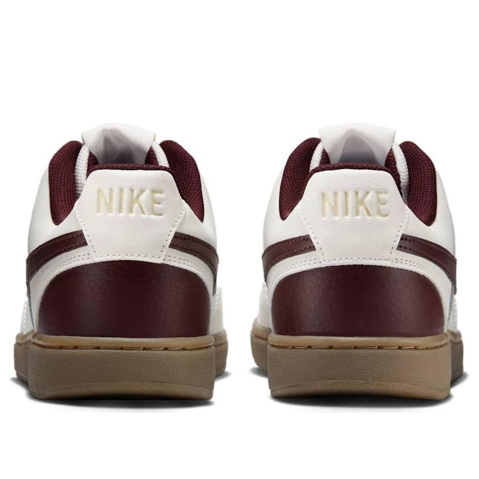 white & burgundy court royale 2 low trainers