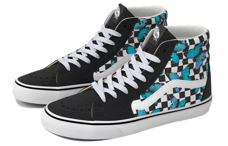 High Top Vans Checkered Butterfly Vans Sk8-Hi 'Butterfly