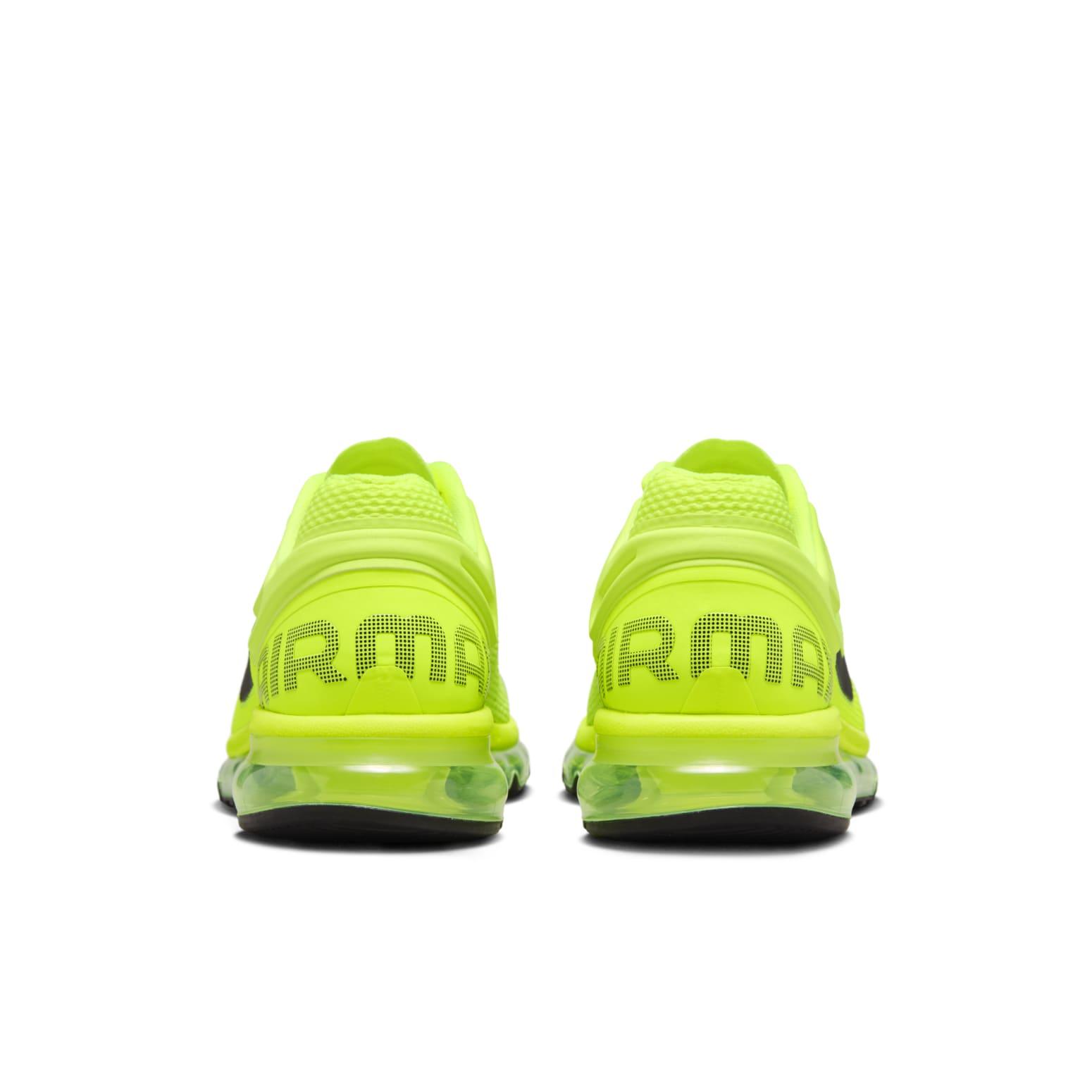 nike white and fluro green 720 trainers
