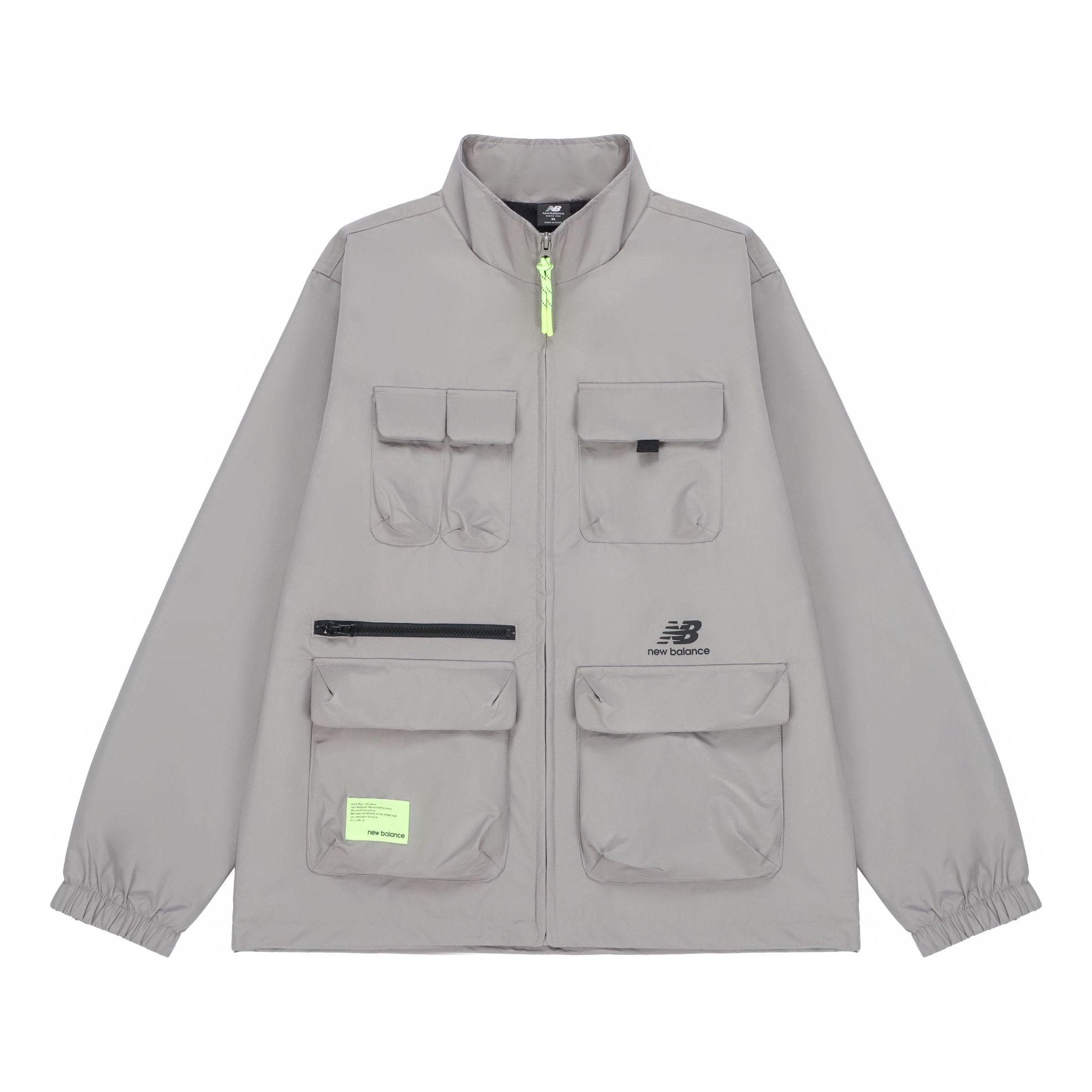 New Balance Casual Sports Stand Collar Woven Jacket in Grey for 