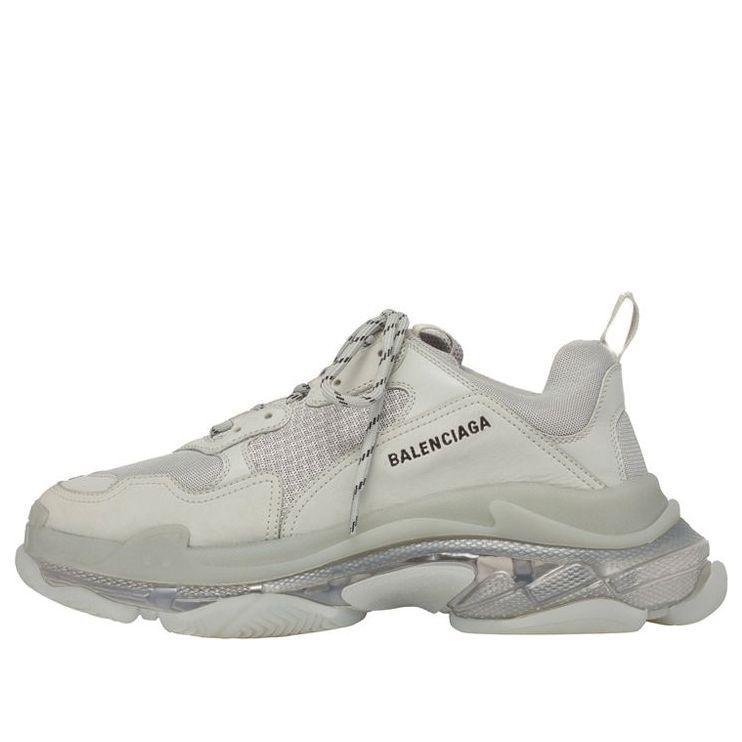 balenciaga grey triple s sneakers