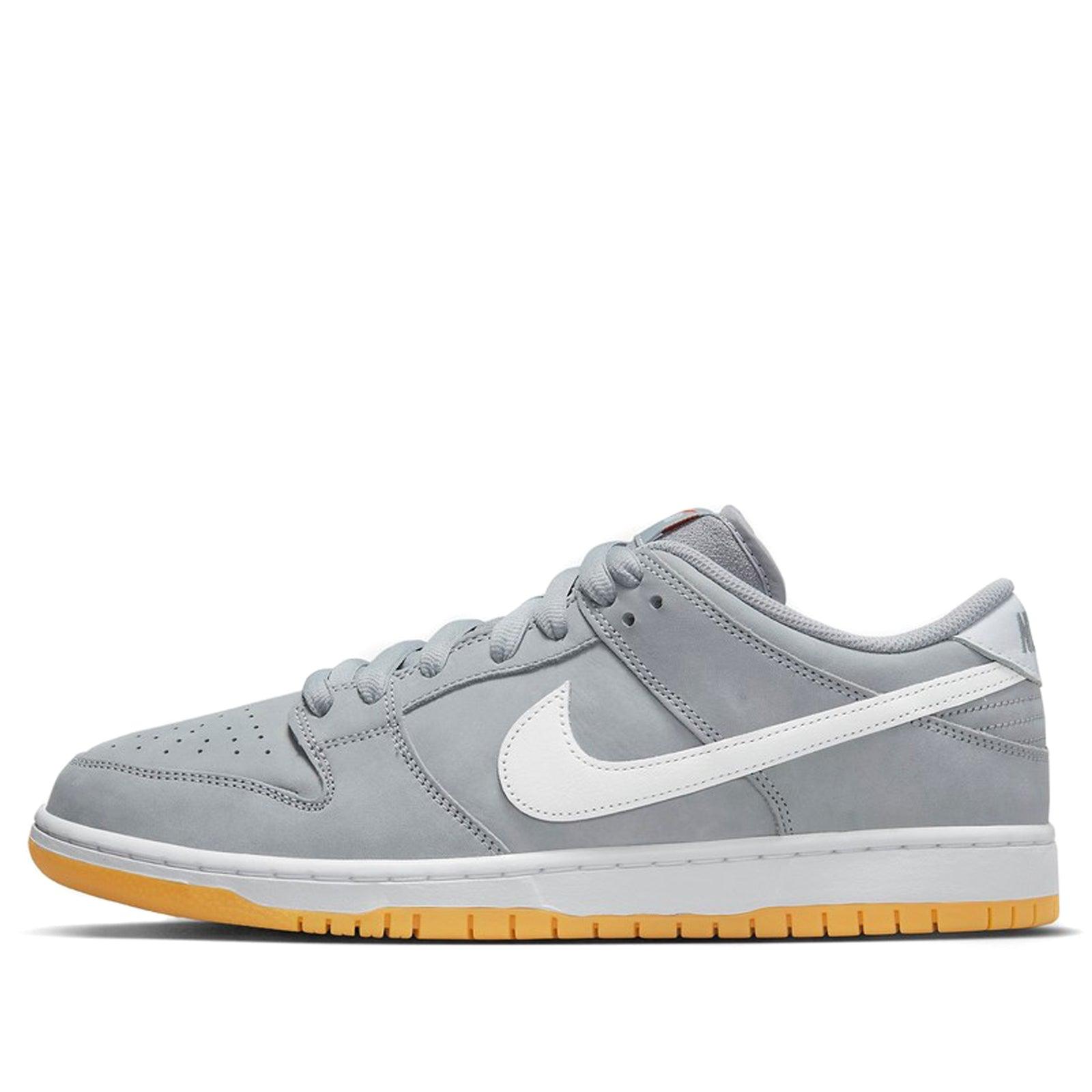 Nike Sb Dunk Low Pro Iso "grey / Gum" Shoes in Gray for Men | Lyst