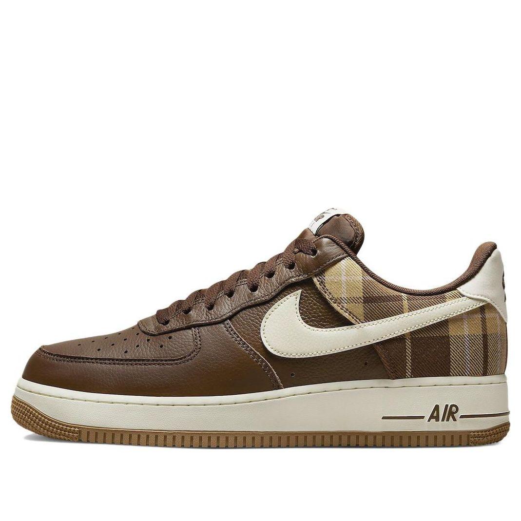 Nike Air Force 1 Low "plaid" Shoes in Brown | Lyst