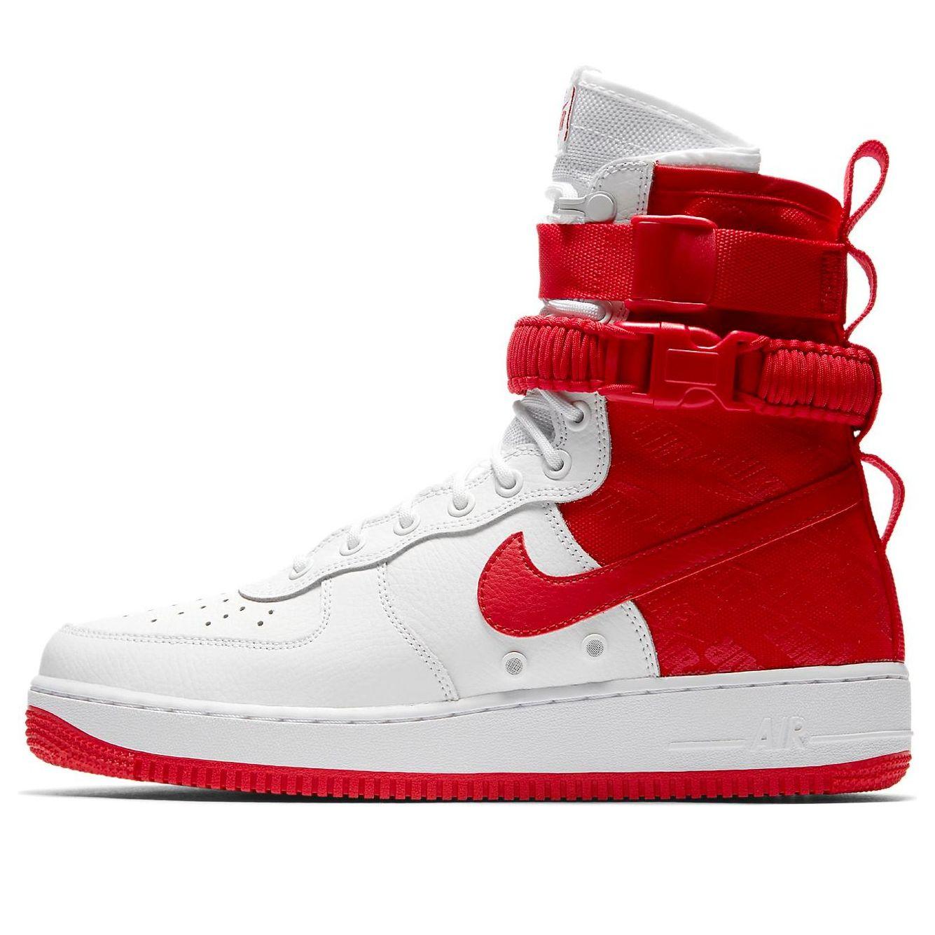 high top red nike air force 1