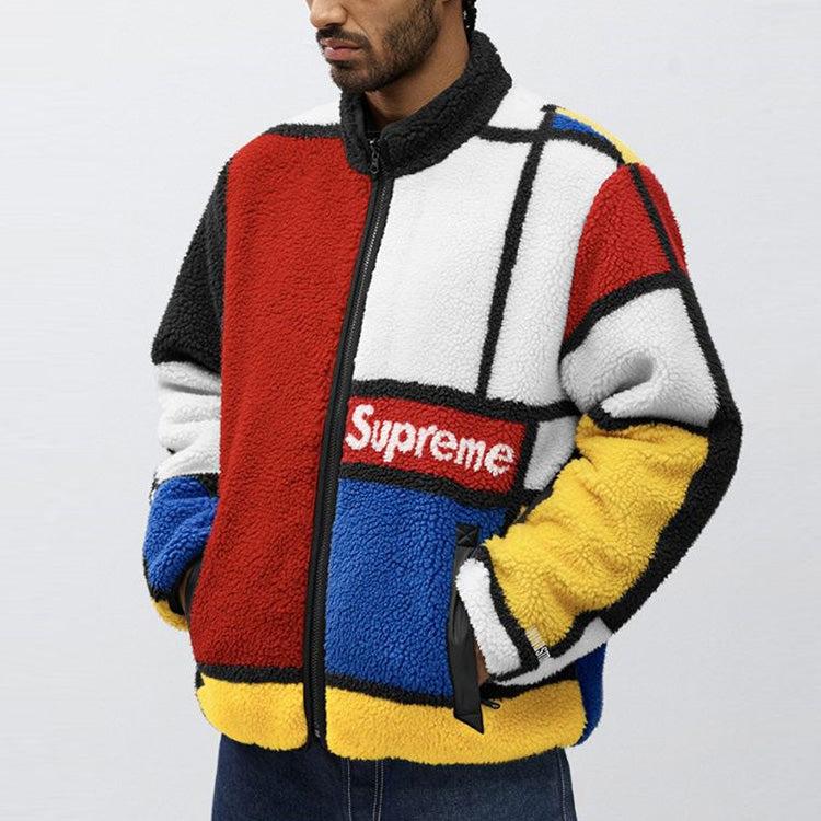 Supreme Reversible Fleece Jacket Supreme Reversible Logo Fleece
