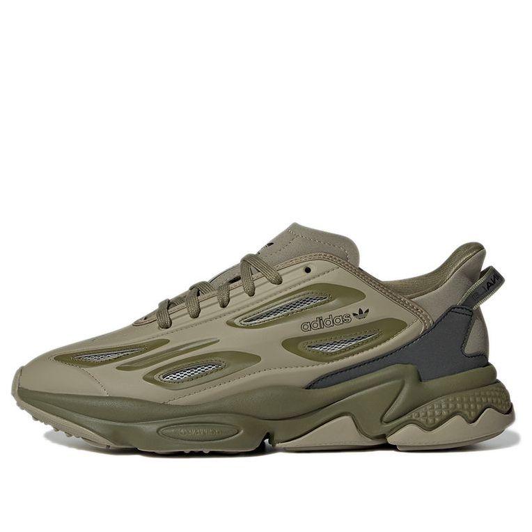 adidas gazelle silver green womens Adidas Women's OZWEEGO Celox Grey One Low Top Sneakers