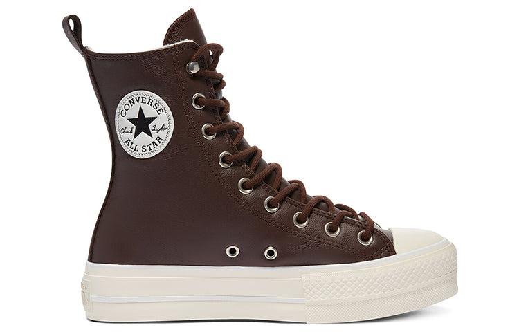 Converse Chuck Taylor All Star Extra-high Platform in Brown | Lyst