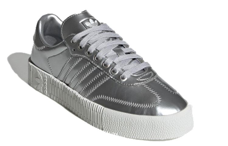 Monótono violencia Donación adidas Originals Adidas Sambarose 'silver Metallic' in Gray | Lyst
