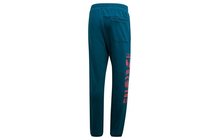 adidas Tp Fleece Pant Logo Printing Stay Warm Bundle Feet Sports Pants in  Blue for Men