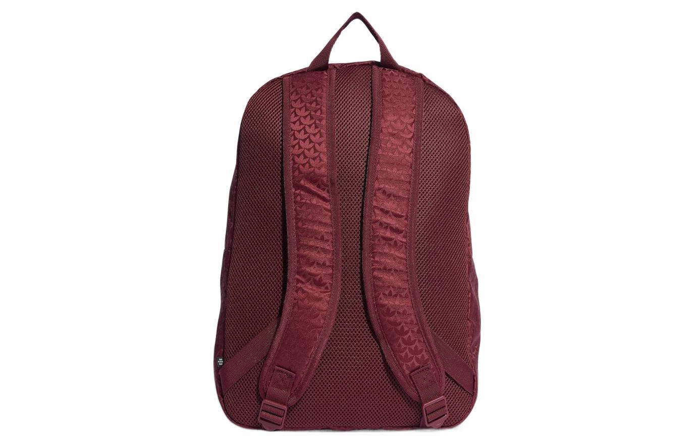 adidas trefoil backpack burgundy