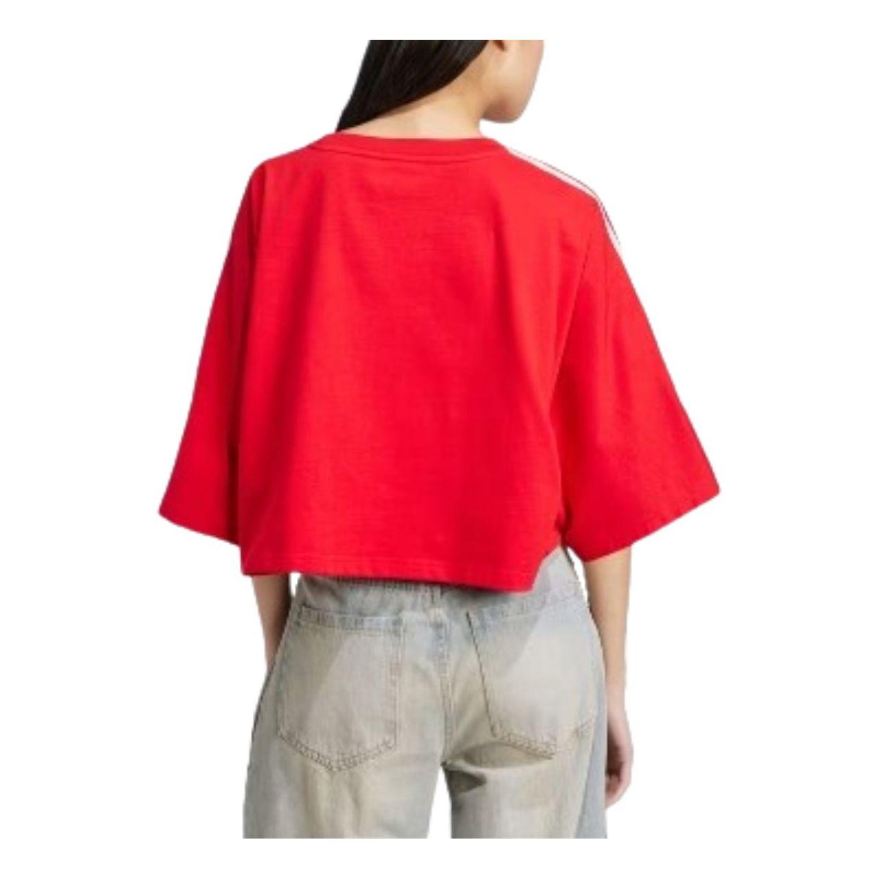 ★adidas★ ADILENIUM 3 Boxy Oversized Tee Red adidas Originals Adilenium Season 3 boxy fit T-shirt in red