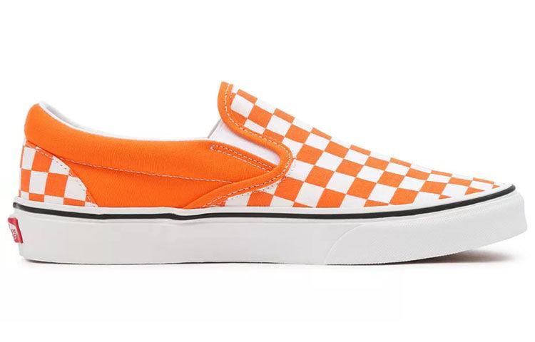 Vans Classic Slip-on 'orange Tiger Checkerboard' for Men | Lyst