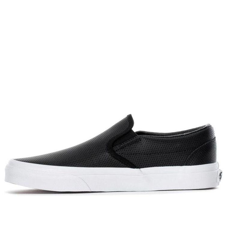 Vans Slip-on Perforated Leather in Black for Men | Lyst