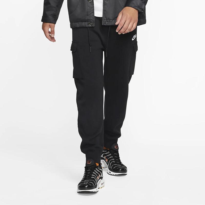 black nike cargo joggers mens