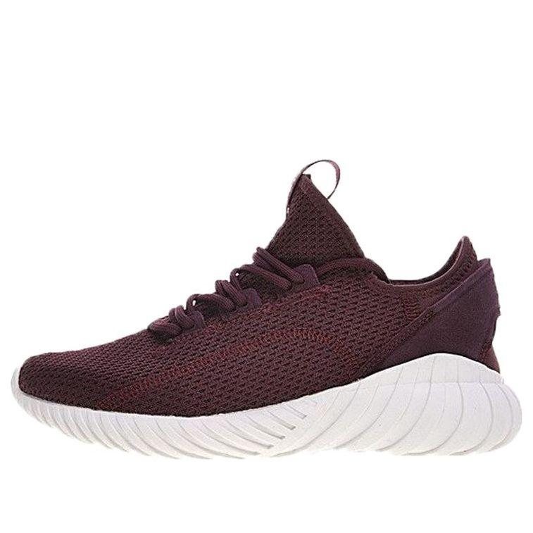 adidas Tubular Doom Sock Primeknit 'Burgundy' in Brown for Men