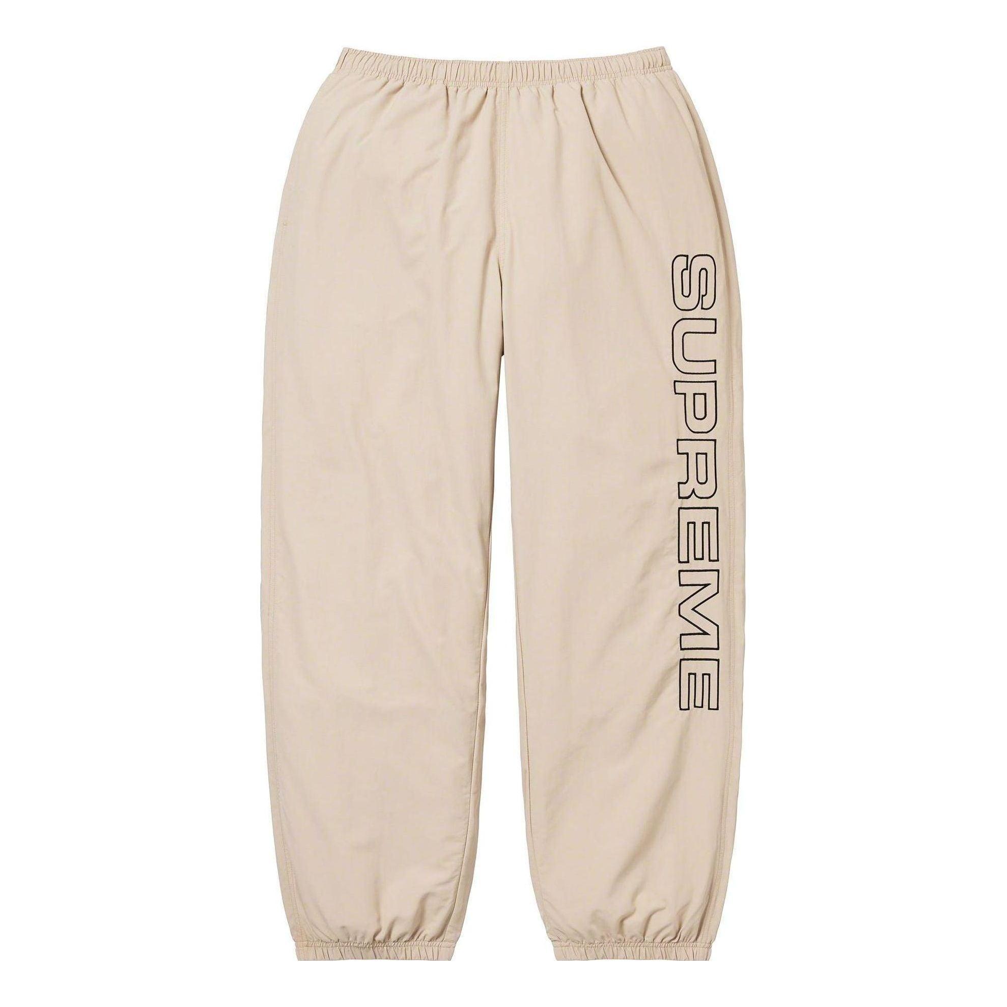 Supreme Spellout Embroidered Track Pants in Natural for Men Lyst UK