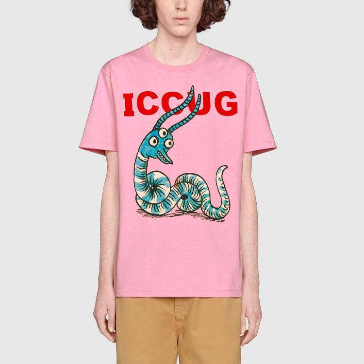 GUCCI パイソン柄Tシャツ ピンク S オシャレ 蛇 総柄 アニマル GUCCI パイソン柄Tシャツ ピンク S オシャレ 蛇 総柄 アニマル 楽天