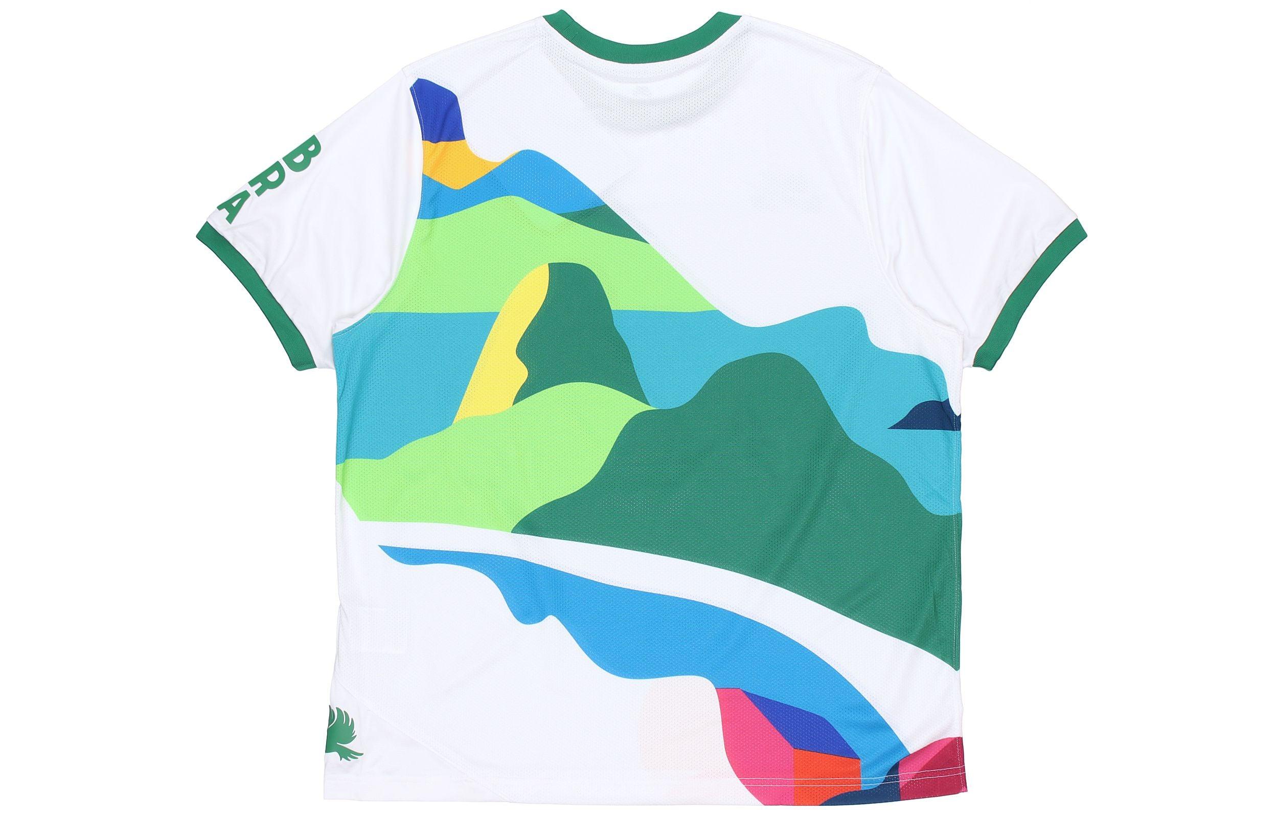 Nike Sb X Parra Crossover Brazil Colors Pattern Tee Multi' in Blue