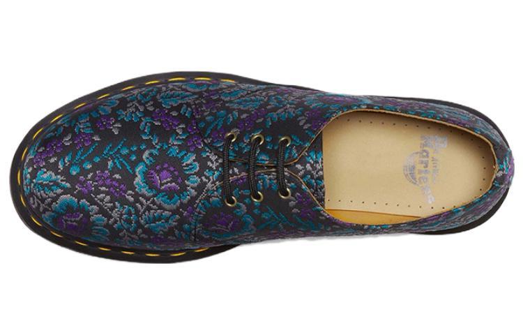 靴 Dr.Martens Floral Jacquard Oxord Shoes Dr. Martens 1461 Floral Jacquard Oxord Shoes in Blue | Lyst UK