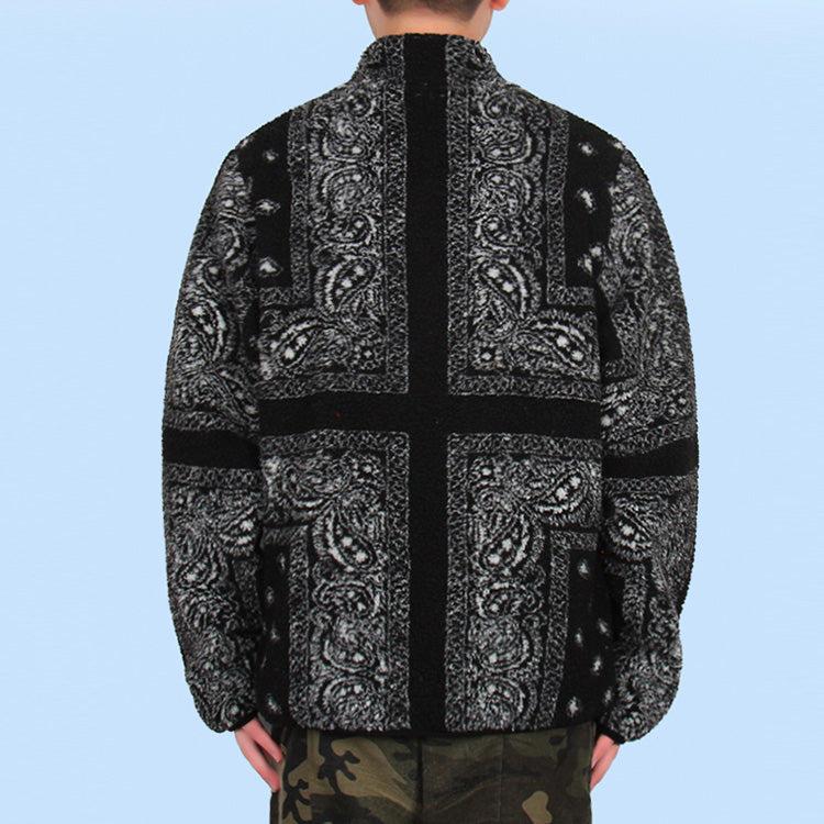 Bandana Fleece Supreme Reversible Colorblocked Fleece Jacket