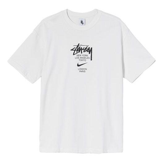 Stussy X Nike Logo Short Sleeve Tee in White Lyst UK