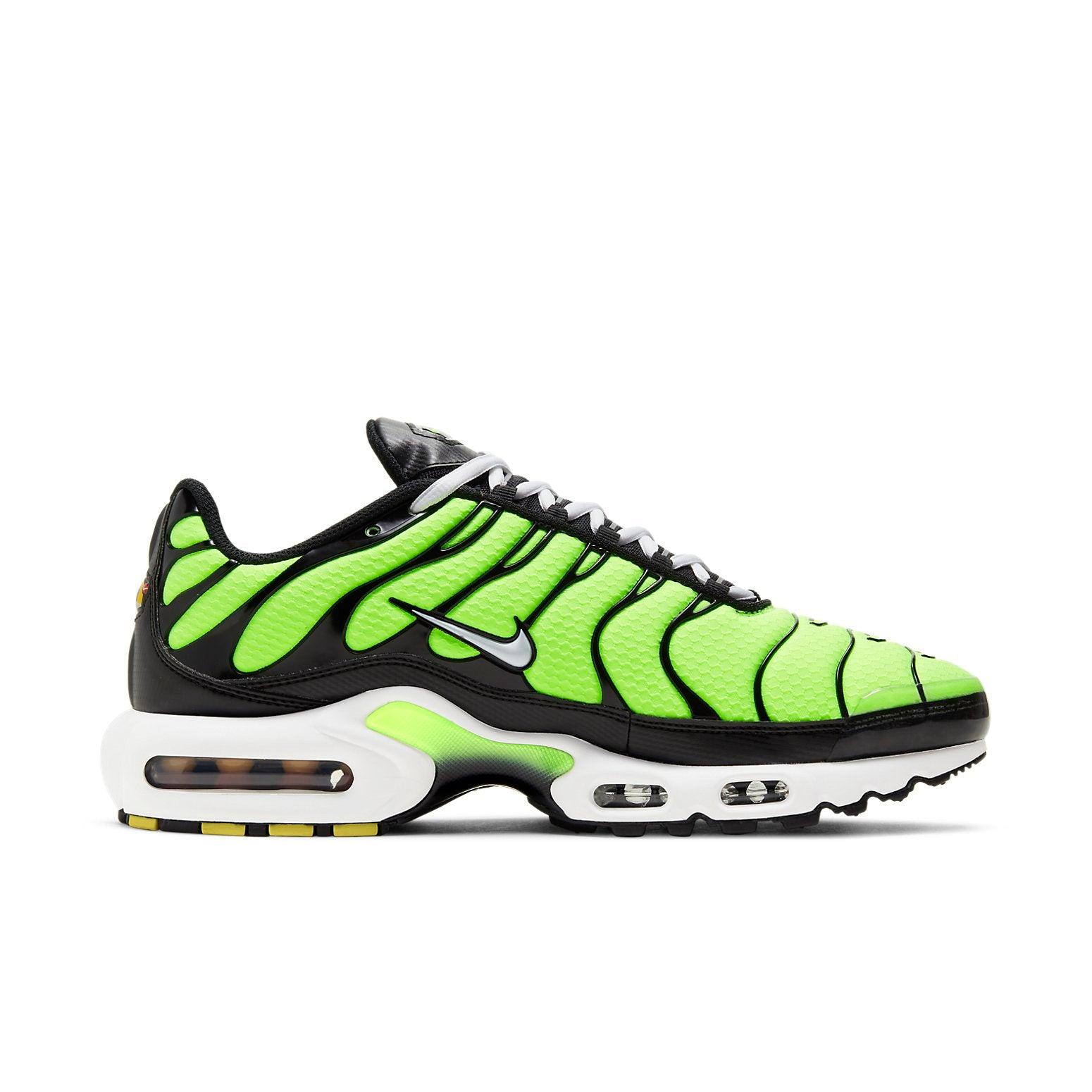 lime green nike tns