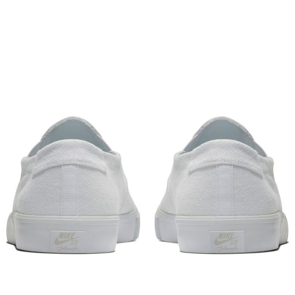 Nike Portmore Solarsoft Slip On Canvas Sb in White for Men Lyst UK