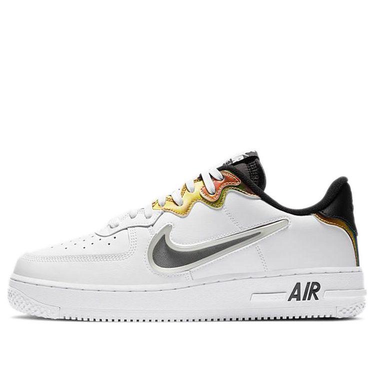 Nike Air Force 1 React 'white Iridescent' for Men | Lyst