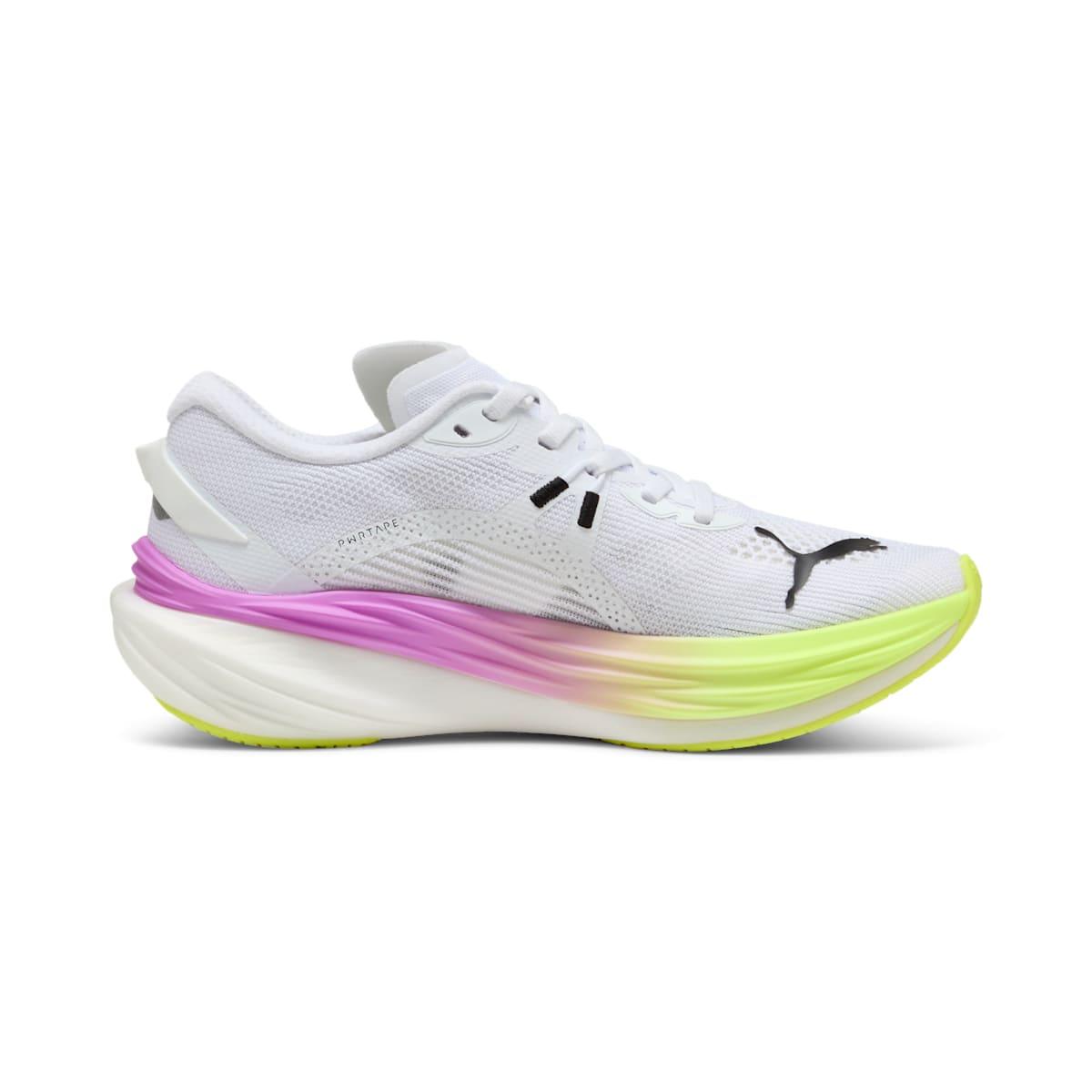 J*r様 プーマ Deviate NITRO3 Ekiden WMNS) PUMA Deviate Nitro 3 Ekiden Glow 'White Pure Magenta Yellow