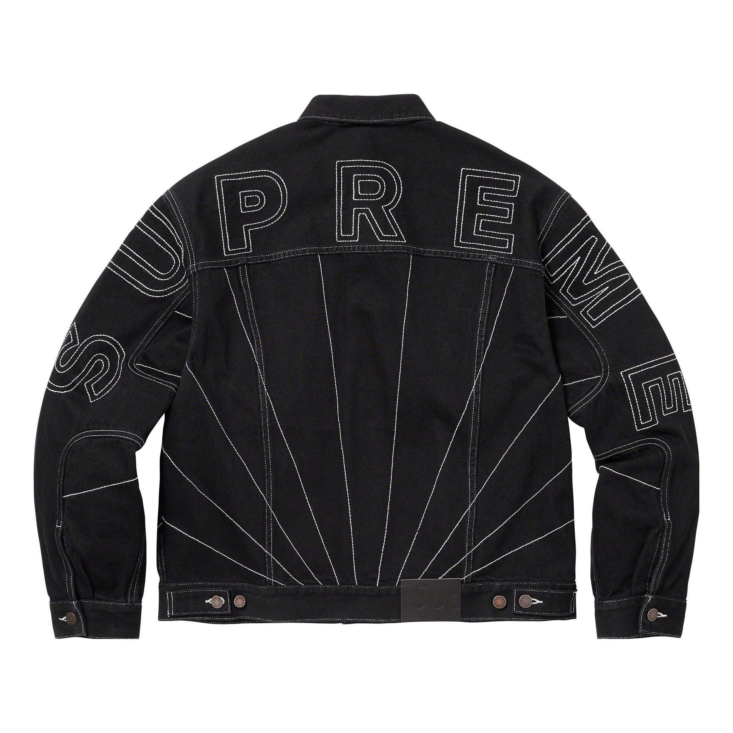 Supreme Denim Trucker Jacket Black Mサイズ Supreme Denim Trucker Jacket Black | eBay UK
