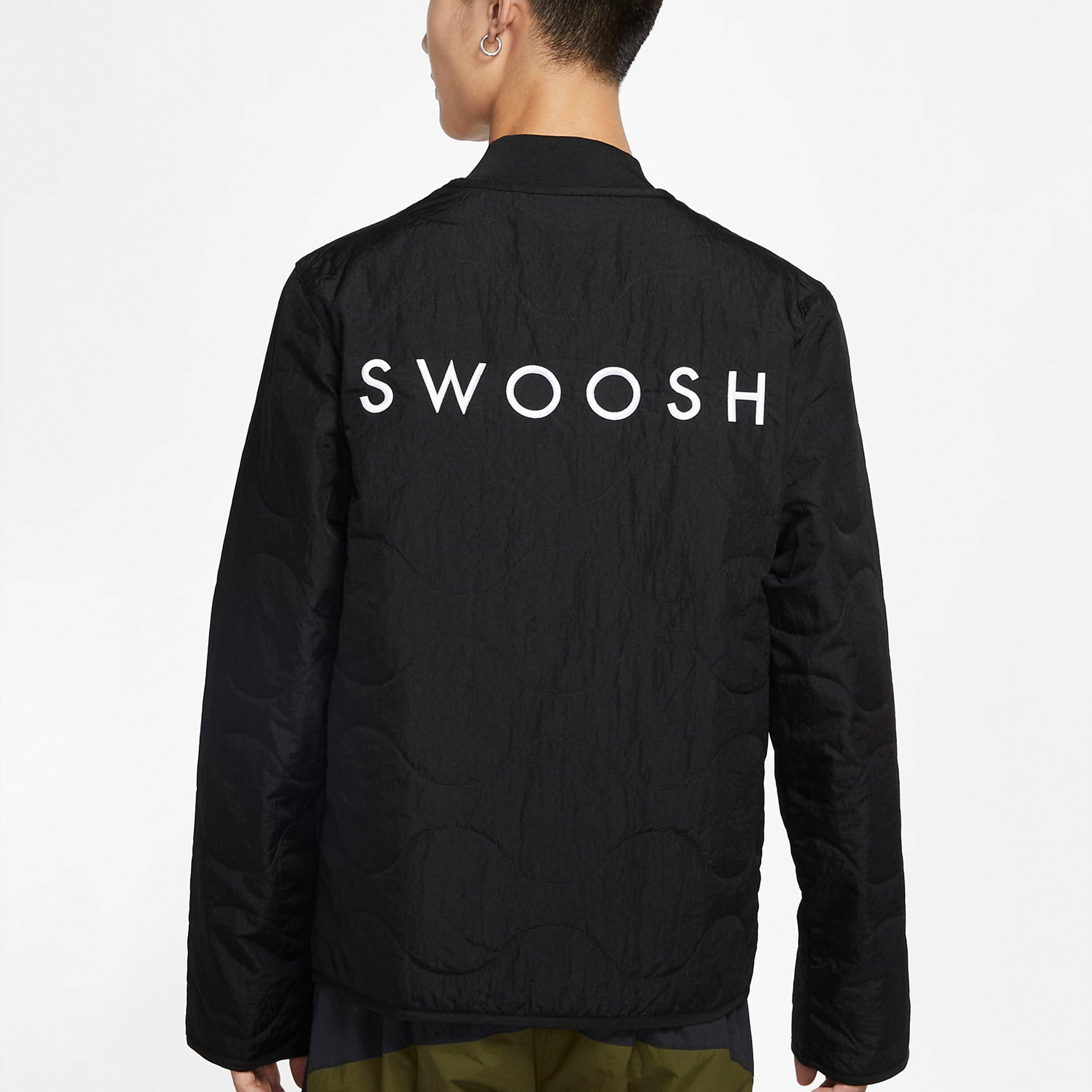double swoosh jacket