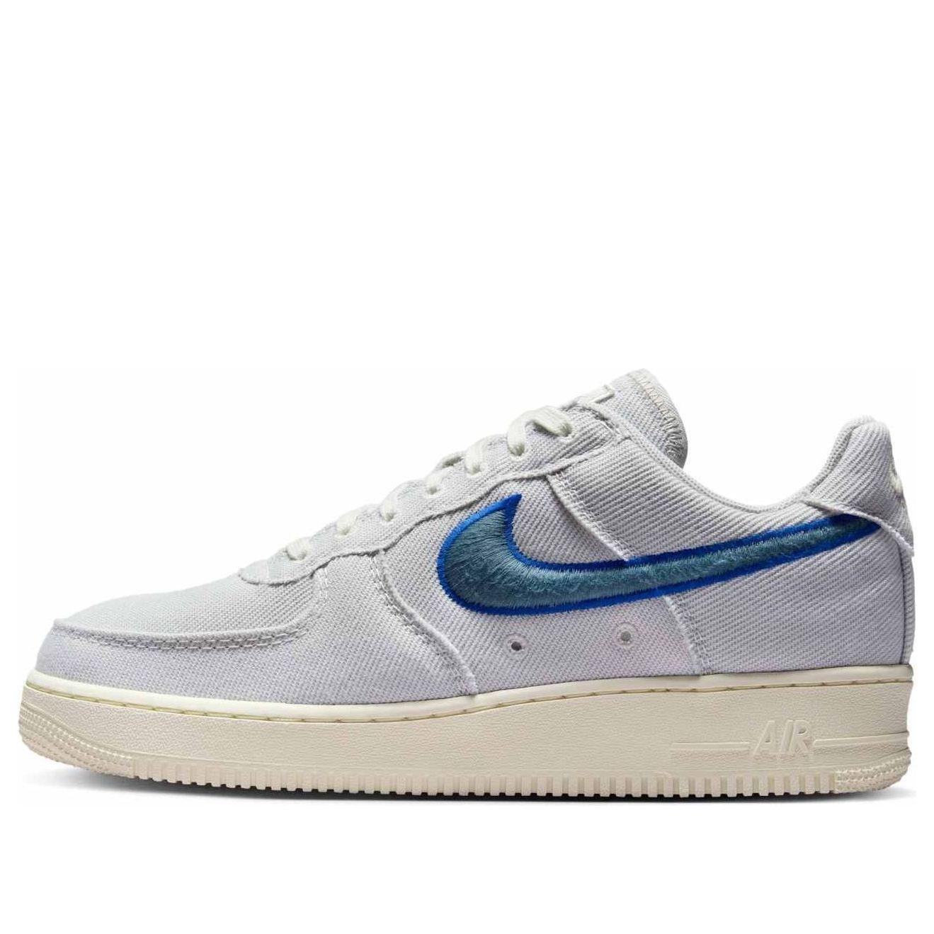 Grey Nike Air Force Craft Photon Dust Nike Air Force Low Canvas - Main Image